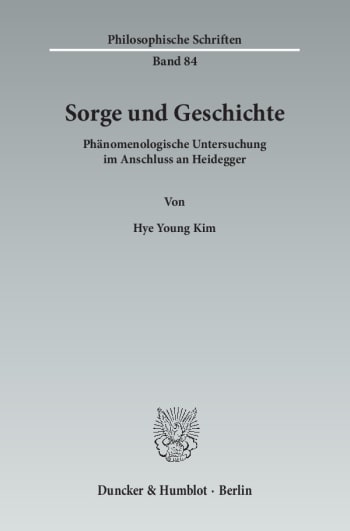 Cover: Sorge und Geschichte