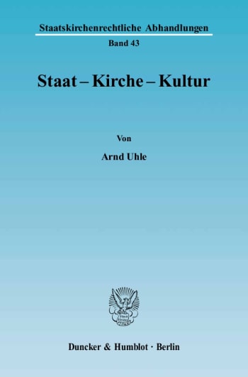 Cover: Staat - Kirche - Kultur