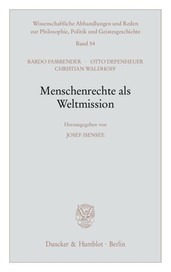 Cover: Menschenrechte als Weltmission