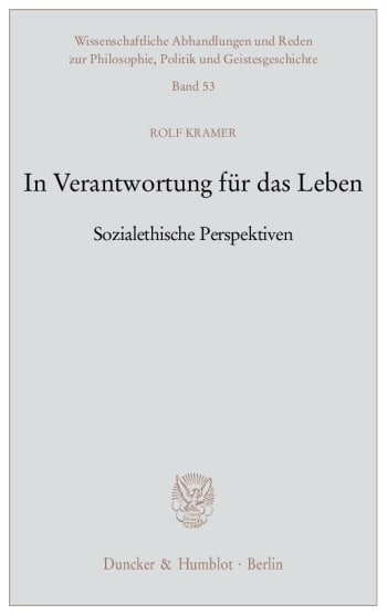 Cover: In Verantwortung für das Leben