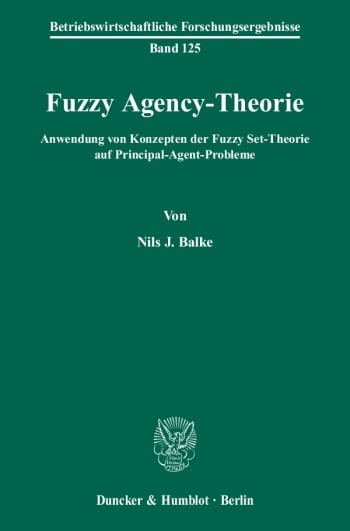 Cover: Fuzzy Agency-Theorie