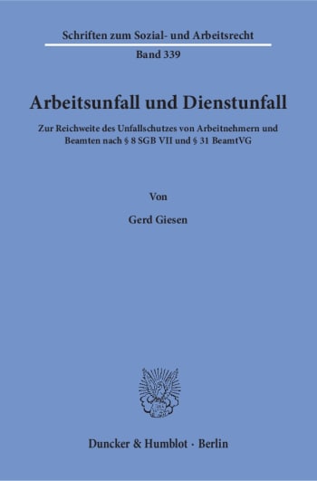 Cover: Arbeitsunfall und Dienstunfall