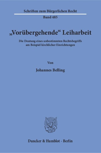 Cover: »Vorübergehende« Leiharbeit