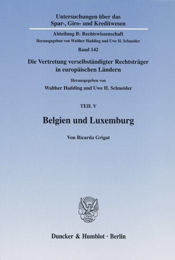 Cover: Belgien und Luxemburg