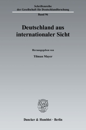 Cover: Deutschland aus internationaler Sicht