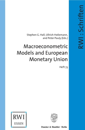 Cover: Macroeconometric Models and European Monetary Union