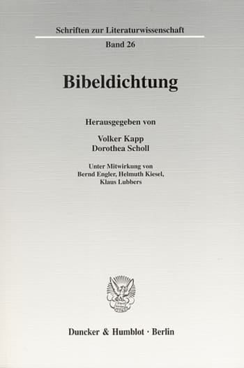 Cover: Bibeldichtung