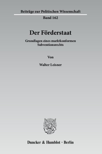 Cover: Der Förderstaat