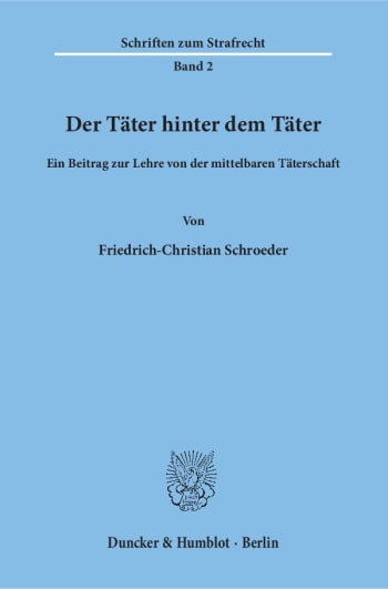 Cover: Der Täter hinter dem Täter