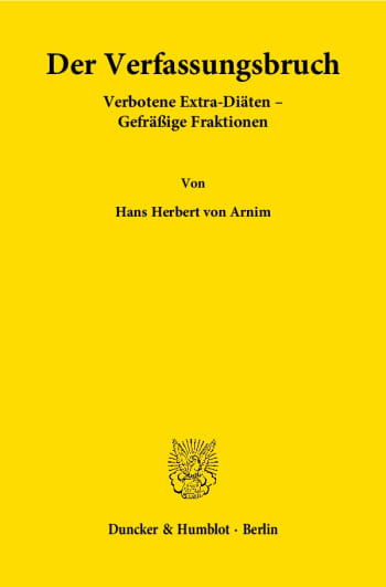 Cover: Der Verfassungsbruch