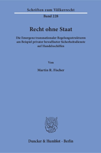 Cover: Recht ohne Staat