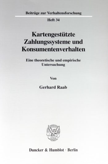 Cover: Kartengestützte Zahlungssysteme und Konsumentenverhalten