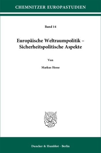 Cover: Europäische Weltraumpolitik – Sicherheitspolitische Aspekte