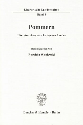 Cover: Pommern - Literatur eines verschwiegenen Landes