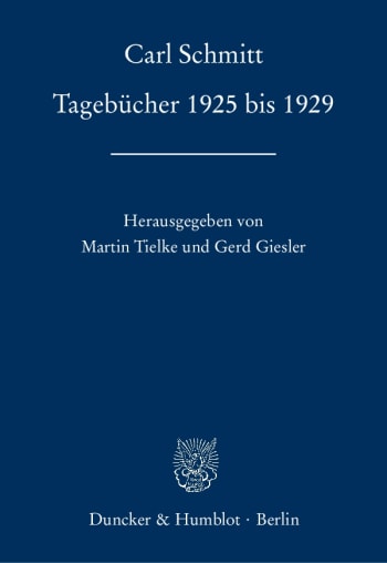 Cover: Tagebücher 1925 bis 1929