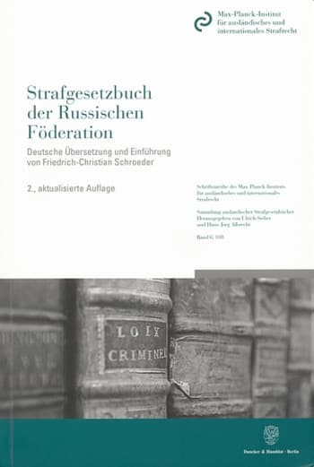 Cover: Strafgesetzbuch der Russischen Föderation