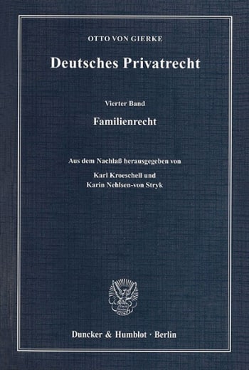 Cover: Deutsches Privatrecht