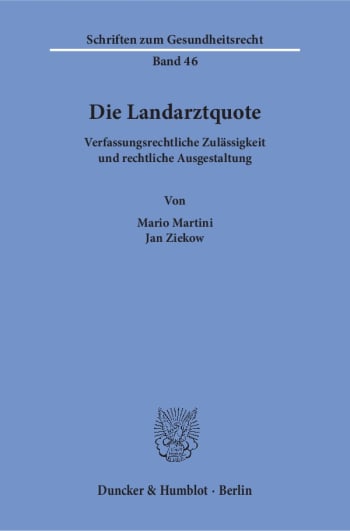 Cover: Die Landarztquote