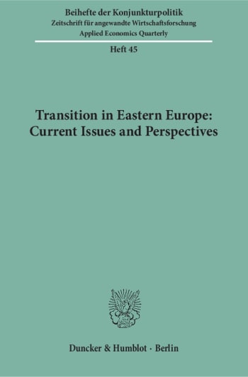 Cover: Transition in Eastern Europe: Current Issues and Perspectives