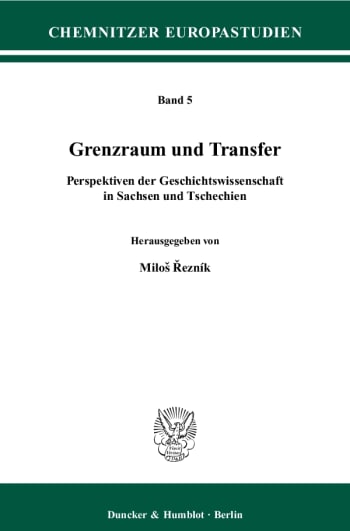 Cover: Grenzraum und Transfer