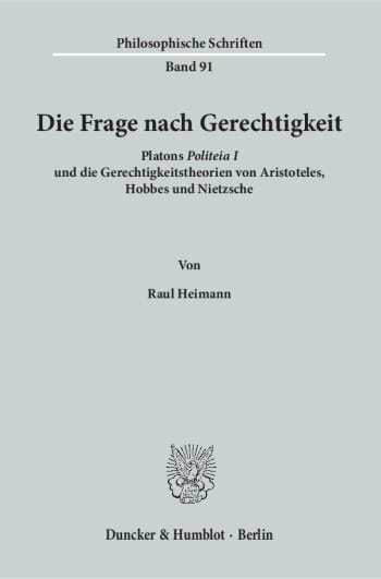 Cover: Die Frage nach Gerechtigkeit