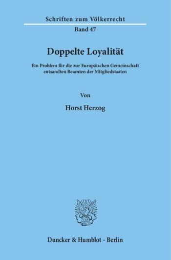 Cover: Doppelte Loyalität