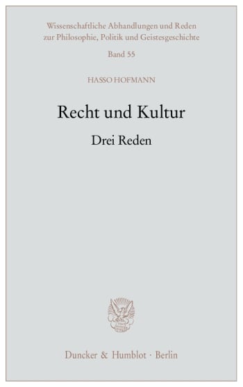 Cover: Recht und Kultur