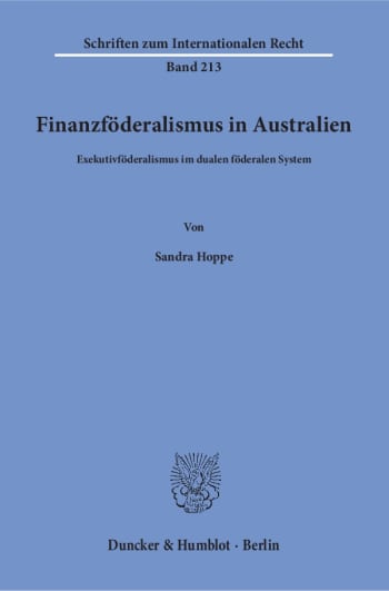 Cover: Finanzföderalismus in Australien