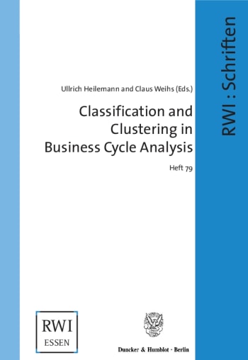 Cover: Classification and Clustering in Business Cycle Analysis