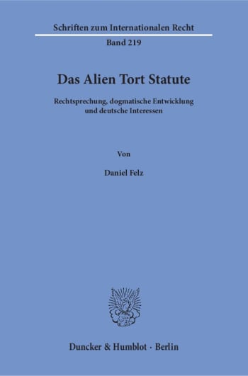 Cover: Das Alien Tort Statute