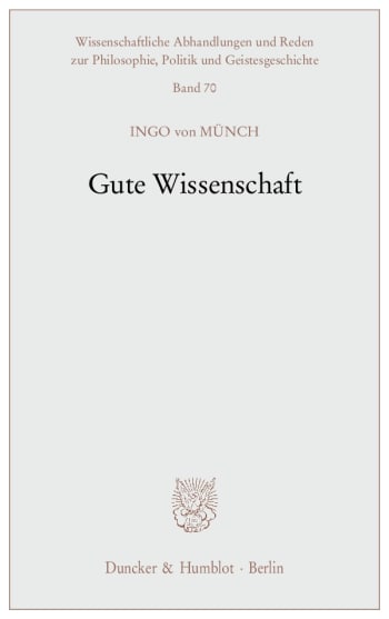 Cover: Gute Wissenschaft