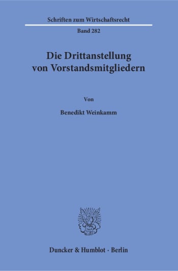 Cover: Die Drittanstellung von Vorstandsmitgliedern