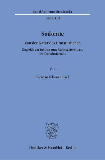 Cover: Sodomie