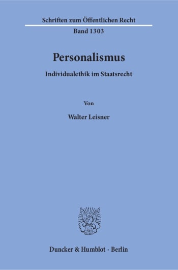 Cover: Personalismus