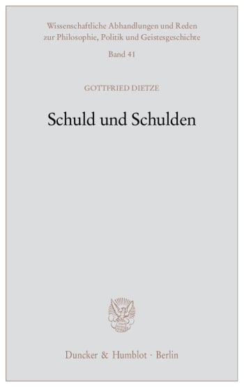 Cover: Schuld und Schulden