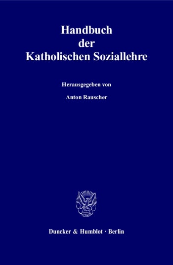 Cover: Handbuch der Katholischen Soziallehre