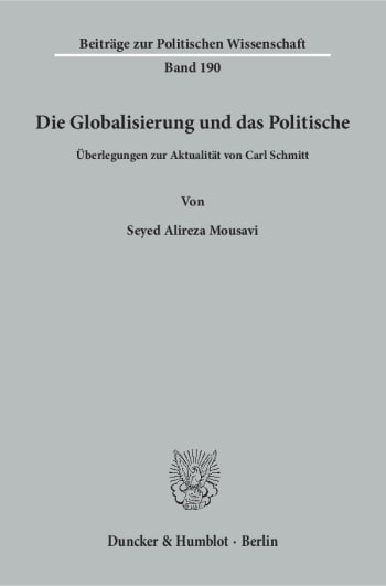 Cover: Die Globalisierung und das Politische