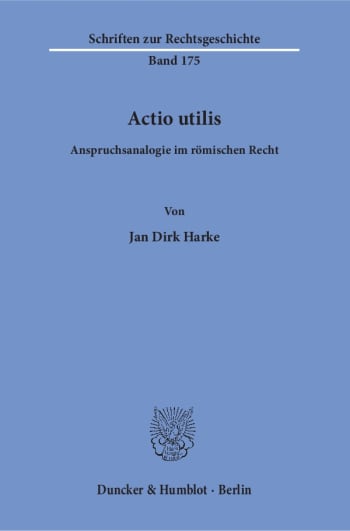 Cover: Actio utilis