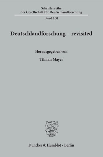 Cover: Deutschlandforschung – revisited