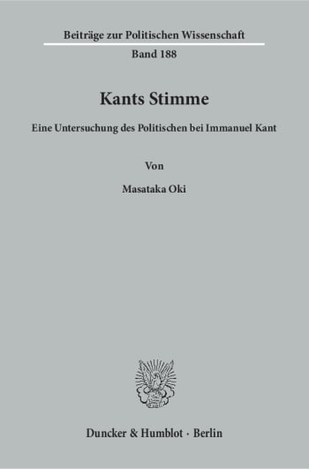 Cover: Kants Stimme