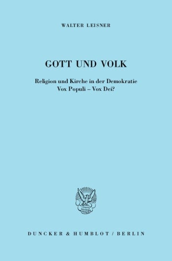 Cover: Gott und Volk