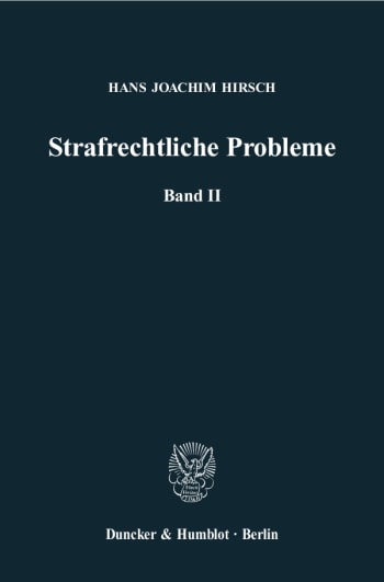 Cover: Strafrechtliche Probleme