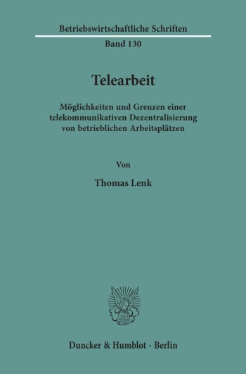 Cover: Telearbeit