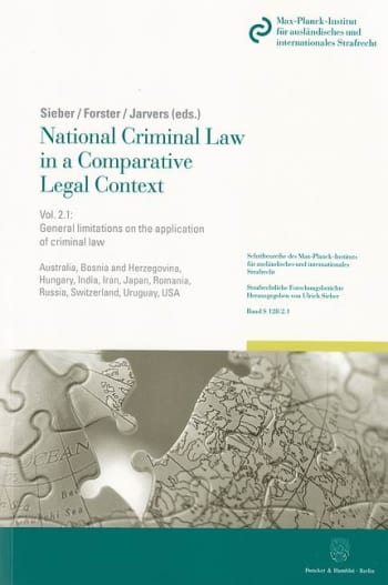 Cover: National Criminal Law in a Comparative Legal Context