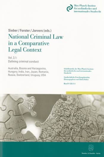 Cover: National Criminal Law in a Comparative Legal Context. Vol. 3.1