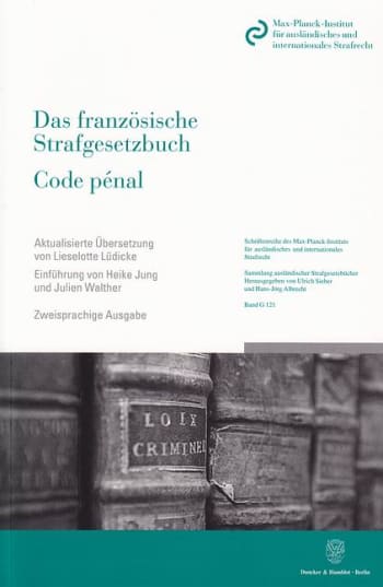 Cover: Das französische Strafgesetzbuch / Code pénal