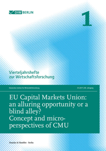 Cover: EU Capital Markets Union: an alluring opportunity or a blind alley?