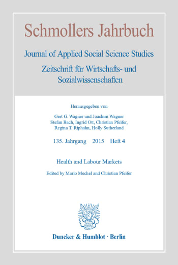 Cover: Health and Labour Markets