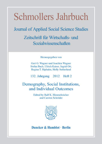 Cover: Demography, Social Institutions, and Individual Outcomes