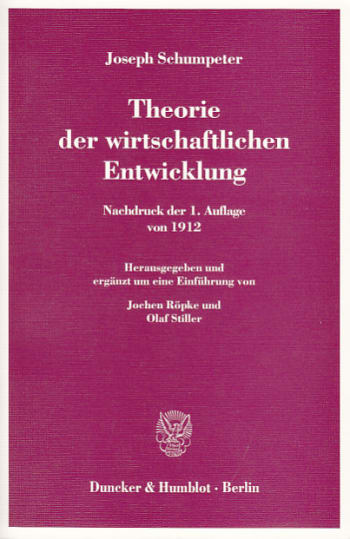 Cover: Theorie der wirtschaftlichen Entwicklung